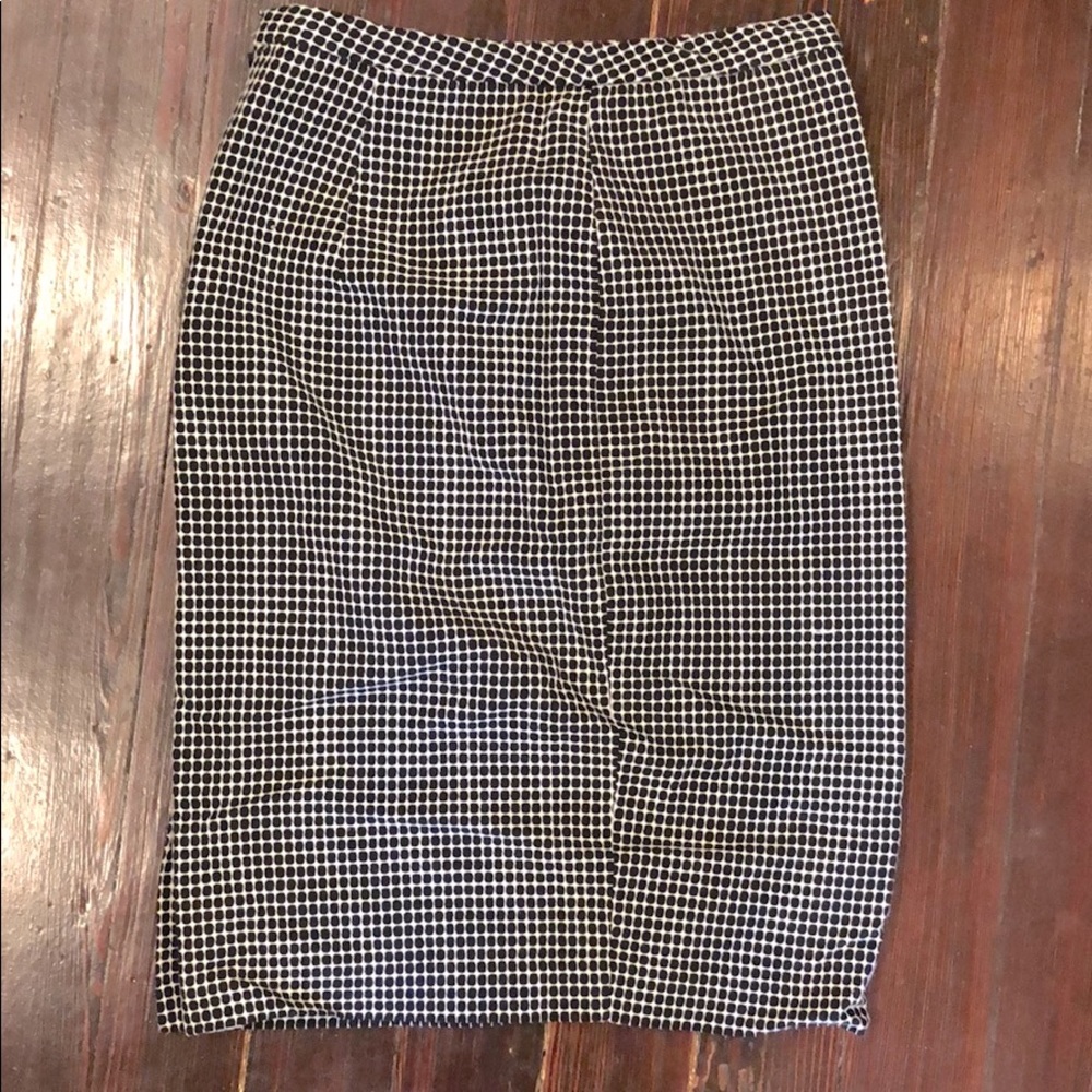 Merona black and white checkered pencil skirt